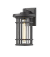 Jordan 1 Light Outdoor Wall Sconce in Black Finish