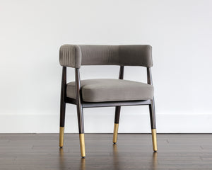 CALLEM DINING ARMCHAIR - ANTONIO CHARCOAL