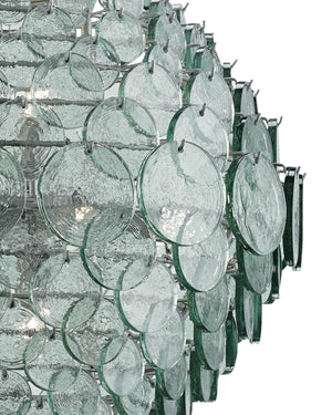 Braithwell Chandelier In Painted Silver Granello