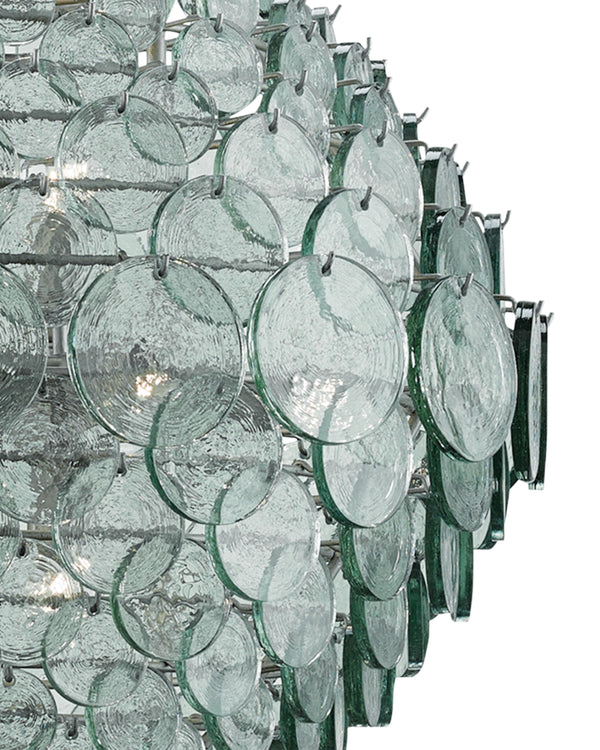 Braithwell Chandelier In Painted Silver Granello