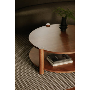 Moe's Olsen Coffee Table in Vintage Brown