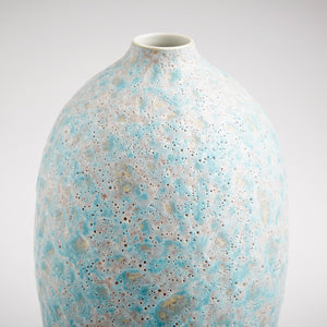 Sumba Vase in Mottled Pale Blue
