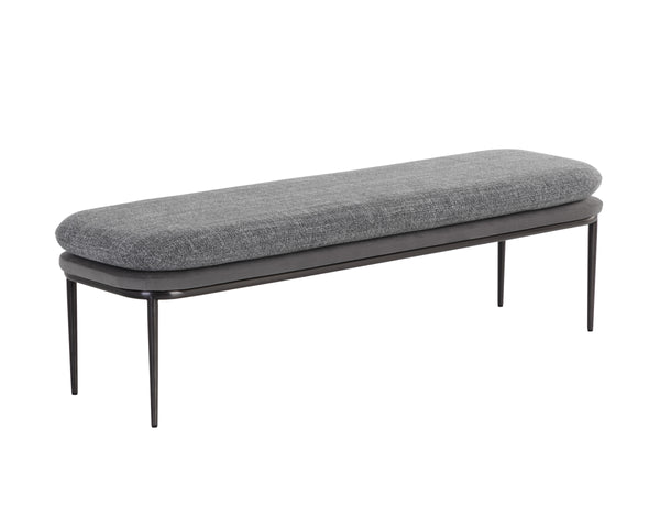 KOFFI BENCH - GUNMETAL - CHACHA GREY / ANTONIO CHARCOAL