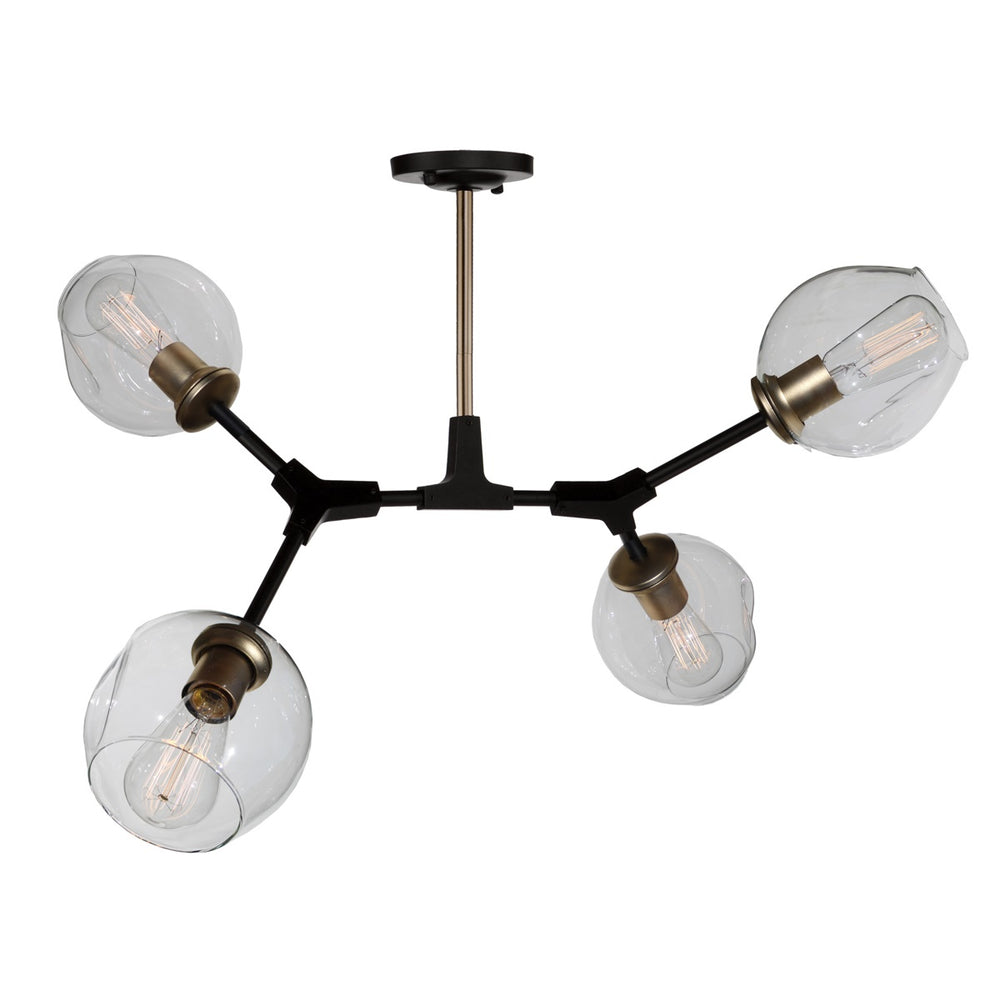 Organic JA14024VB Semi Flush in Vintage Brass