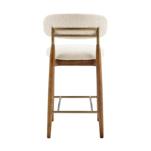 Verna Boucle Counter Stool, Palladian Beige