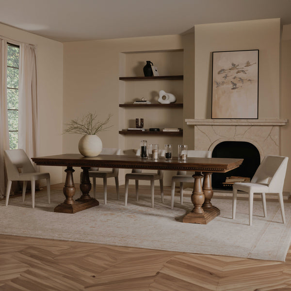 Moe's Everson Dining Table Brown Mango Wood