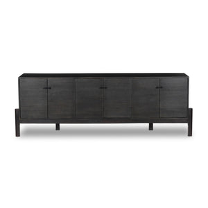 Reza Media Console - Worn Black Parawood