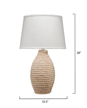 Rope Table Lamp, Off White