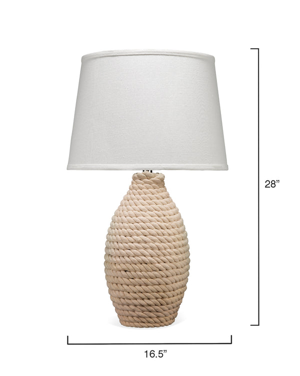 Rope Table Lamp, Off White