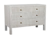 Conrad 6-Drawer Mahogany and Veneer Dresser in White Wash