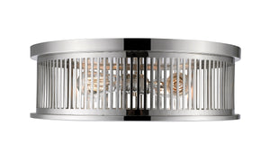 Camellia 4 Light Flush Mount in Polished Nickel Finish