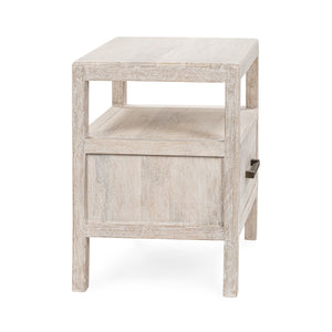 Westmont Solid Wood 1-Drawer Nightstand in Creamwood