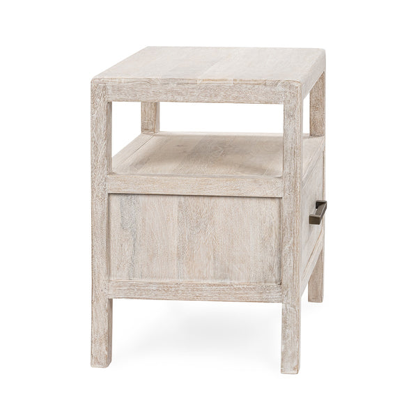 Westmont Solid Wood 1-Drawer Nightstand in Creamwood