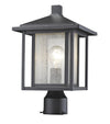 Aspen 1 Light Outdoor in Black Finish