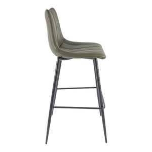 Moe's Alibi Barstool Set of Two in Dark Green