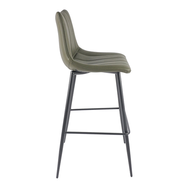 Moe's Alibi Barstool Set of Two in Dark Green