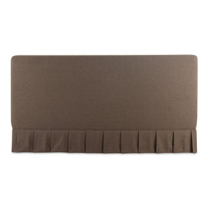 Maren King Bed Brown with Pleated Base