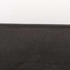 Athena Extra Large Oblong Black-Brown Reclaimed Wood Bowl