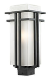 Abbey Outdoor Post Light in Black Finish