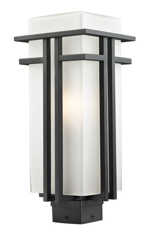 Abbey Outdoor Post Light in Black Finish