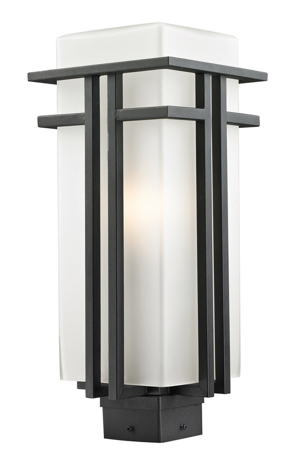 Abbey Outdoor Post Light in Black Finish