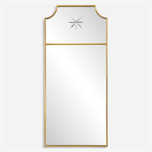 Caddington Tall Brass Mirror