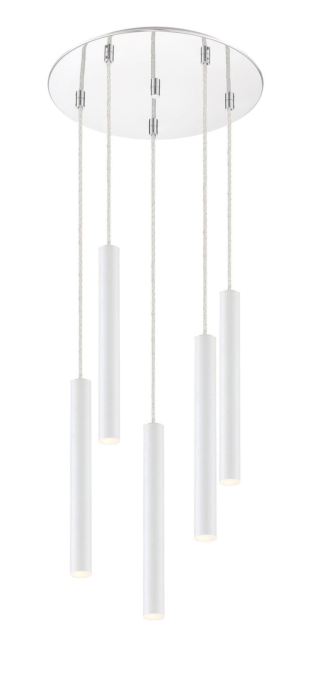 Forest 5 Light Island/Billiard in Chrome Finish