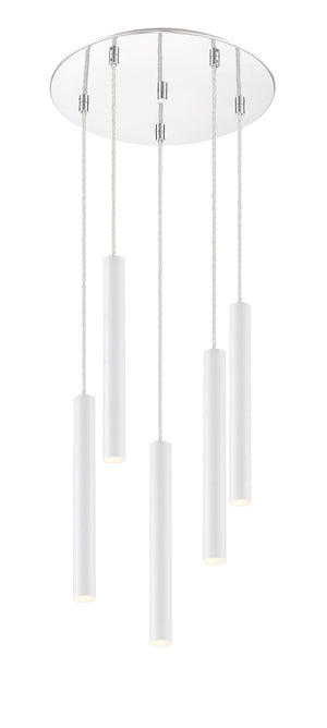 Forest 5 Light Island/Billiard in Chrome Finish