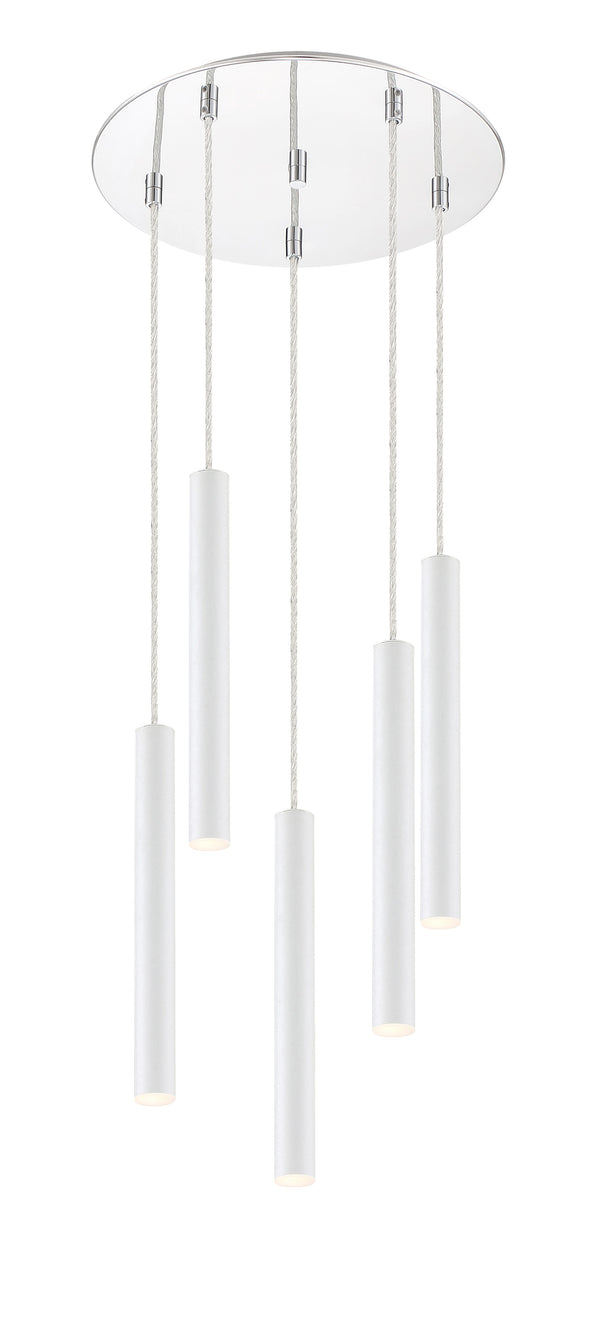 Forest 5 Light Island/Billiard in Chrome Finish