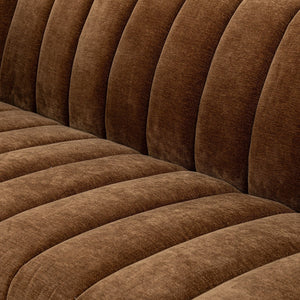 Vanty Upholstered Sofa with Wood Base - Bronze