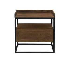 Vancouver Light Brown Side Table by Moe's