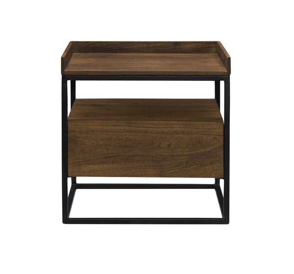Vancouver Light Brown Side Table by Moe's