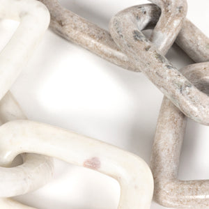 Marble Chain In Creamy Taupe Marble