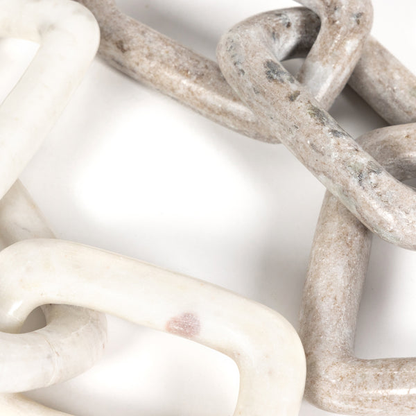 Marble Chain In Creamy Taupe Marble