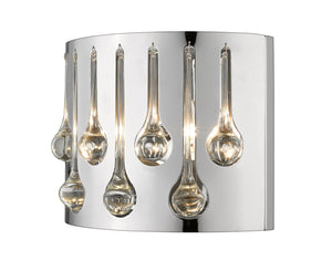 Oberon 2 Light Wall Sconce in Chrome  Finish