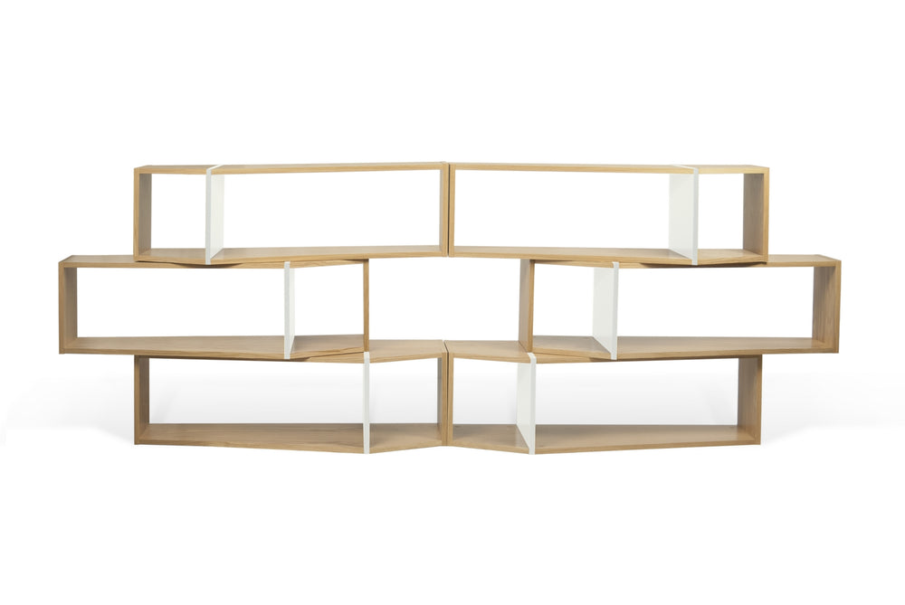 One Module Composition - Oak/White