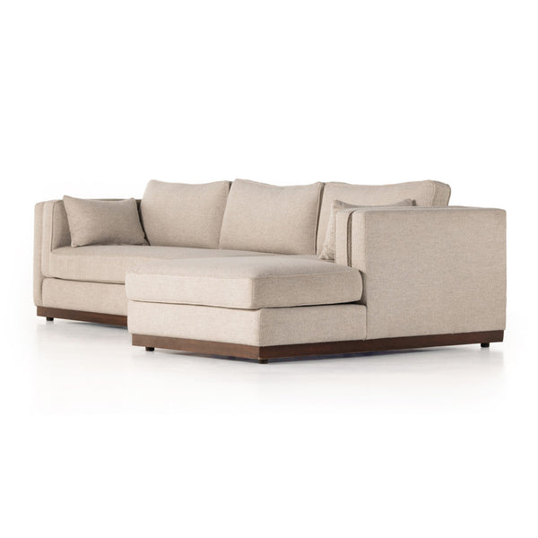 Lawrence 2-Piece Sectional W/ Chaise - Nova Taupe