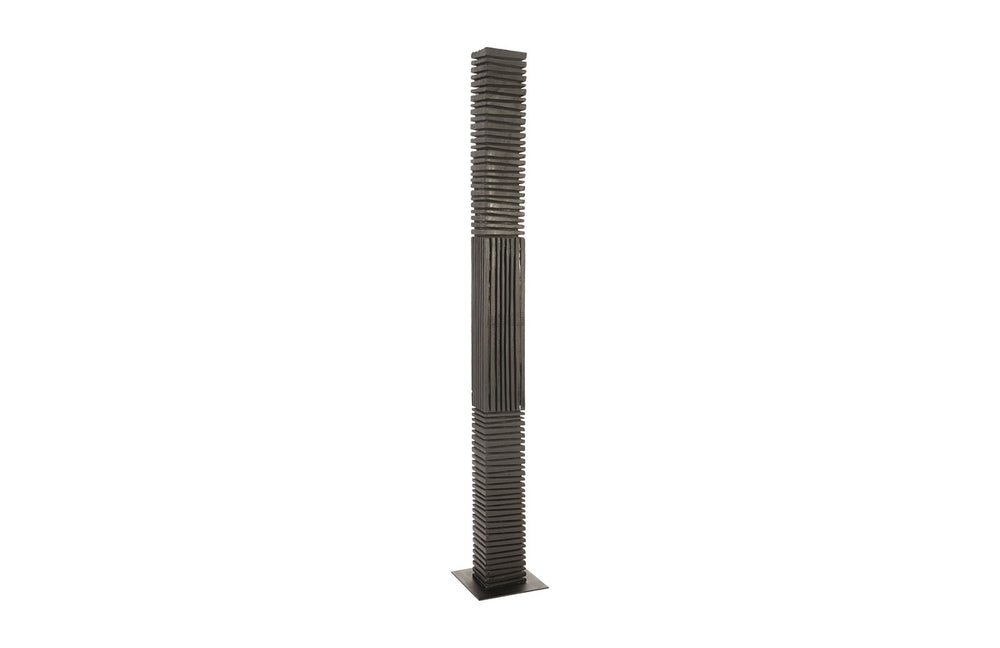 Black Wood Abstract Sculpture, Assorted with Natural Characteristics