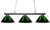 Sharp Shooter 3 Light Billiard Light in Brushed Nickel Finish