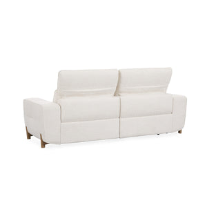 Darrow Upholstered Power Recliner Sofa with USB Ports - Ivory