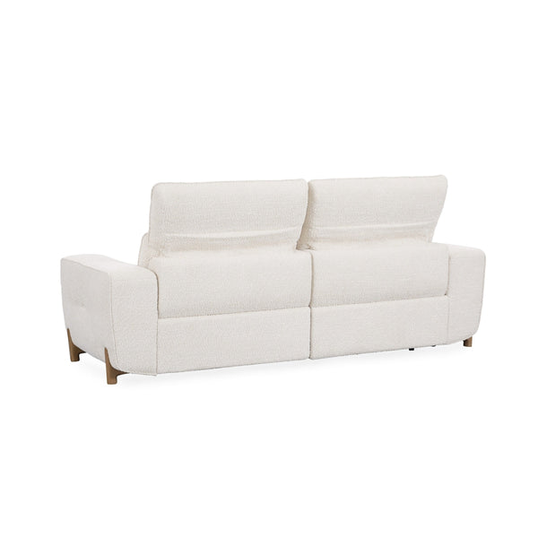 Darrow Upholstered Power Recliner Sofa with USB Ports - Ivory