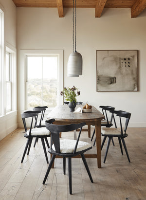 Ripley Dining Chair In Black Oak