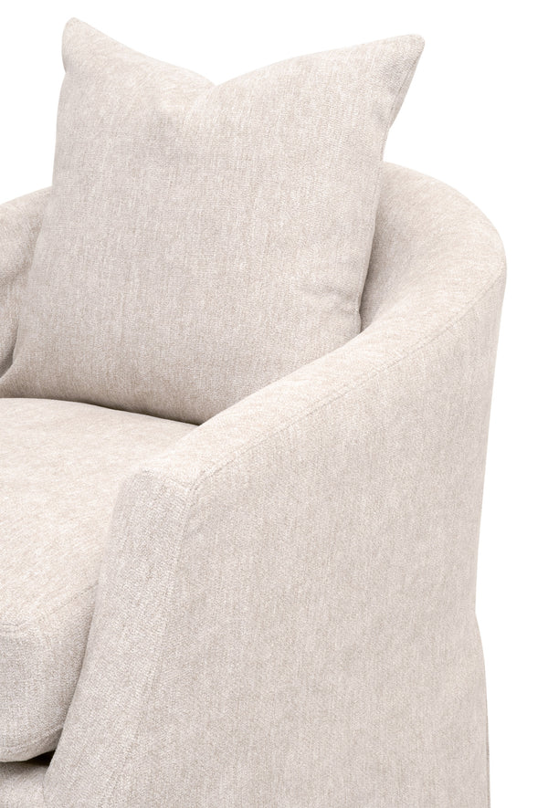 Faye Slipcover Swivel Club Chair