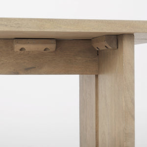 Aida 18H Light Brown Wood Dining Bench