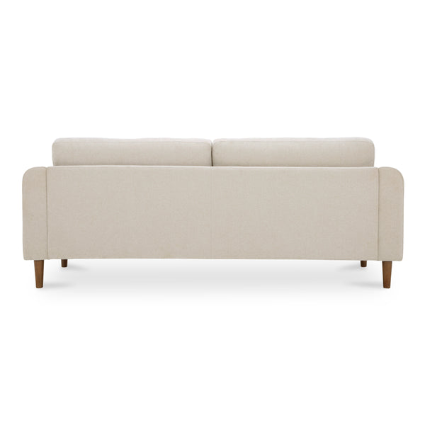 Moe's Quinn Sofa in Oatmeal with Rubberwood Legs