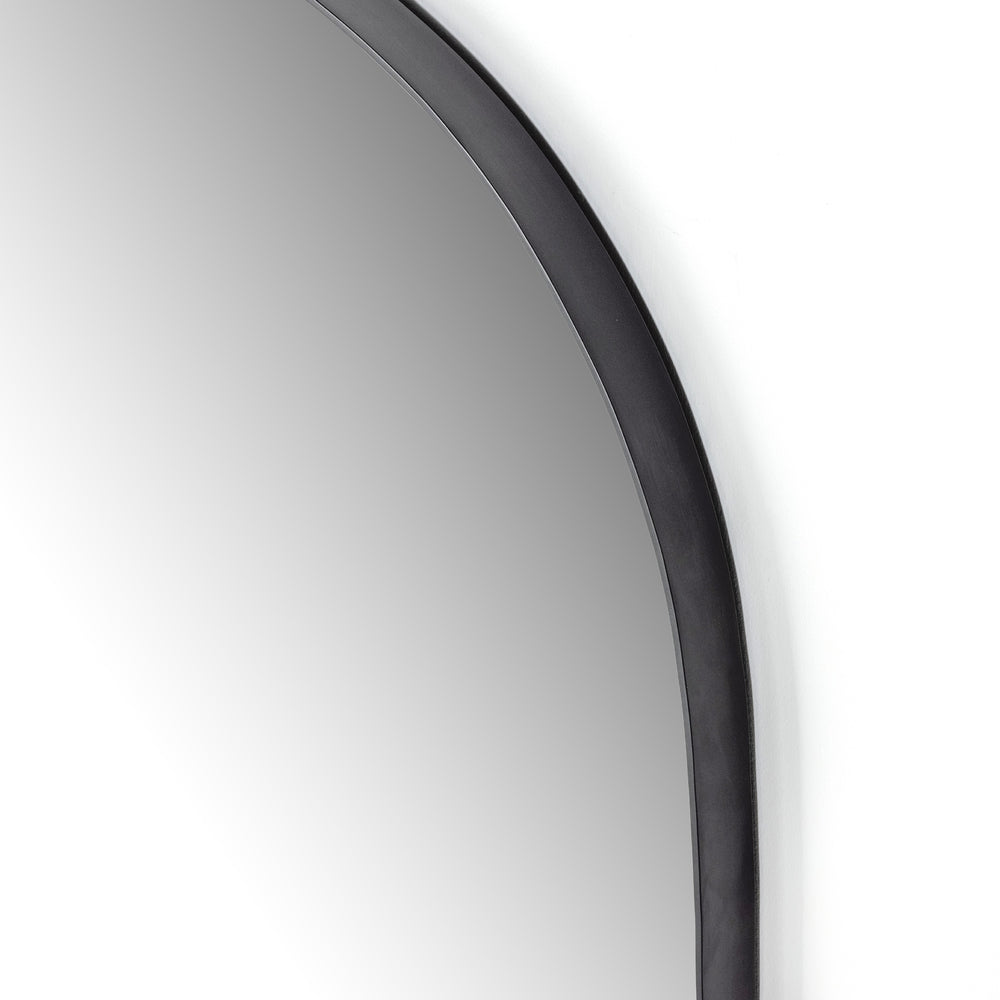 Georgina Wide Mirror In Iron Matte Black