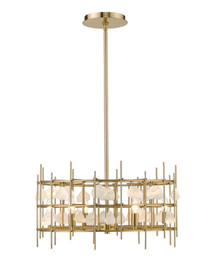 Garroway 6 Light Chandelier in Aged Brass Finish
