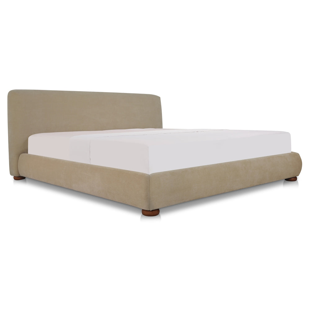 Moe's Beau Queen Storage Bed in Warm Beige