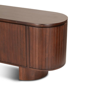 Athena 79" Media Console, Aged Mahogany