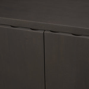 Wagner Dark Brown Wood w/ Arched Design Accent Cabinet